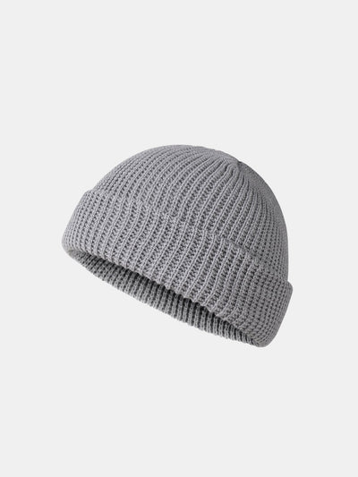 Solid Color Warm Short Knitted Hat