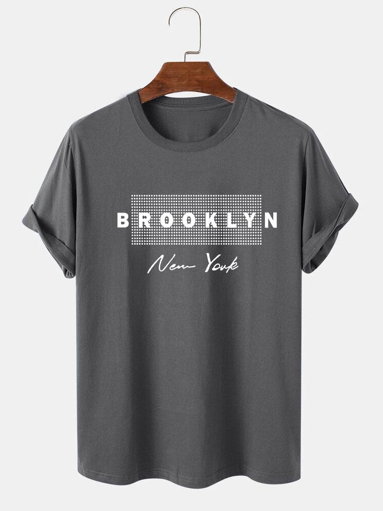Brooklyn New York Dot Print T-Shirt