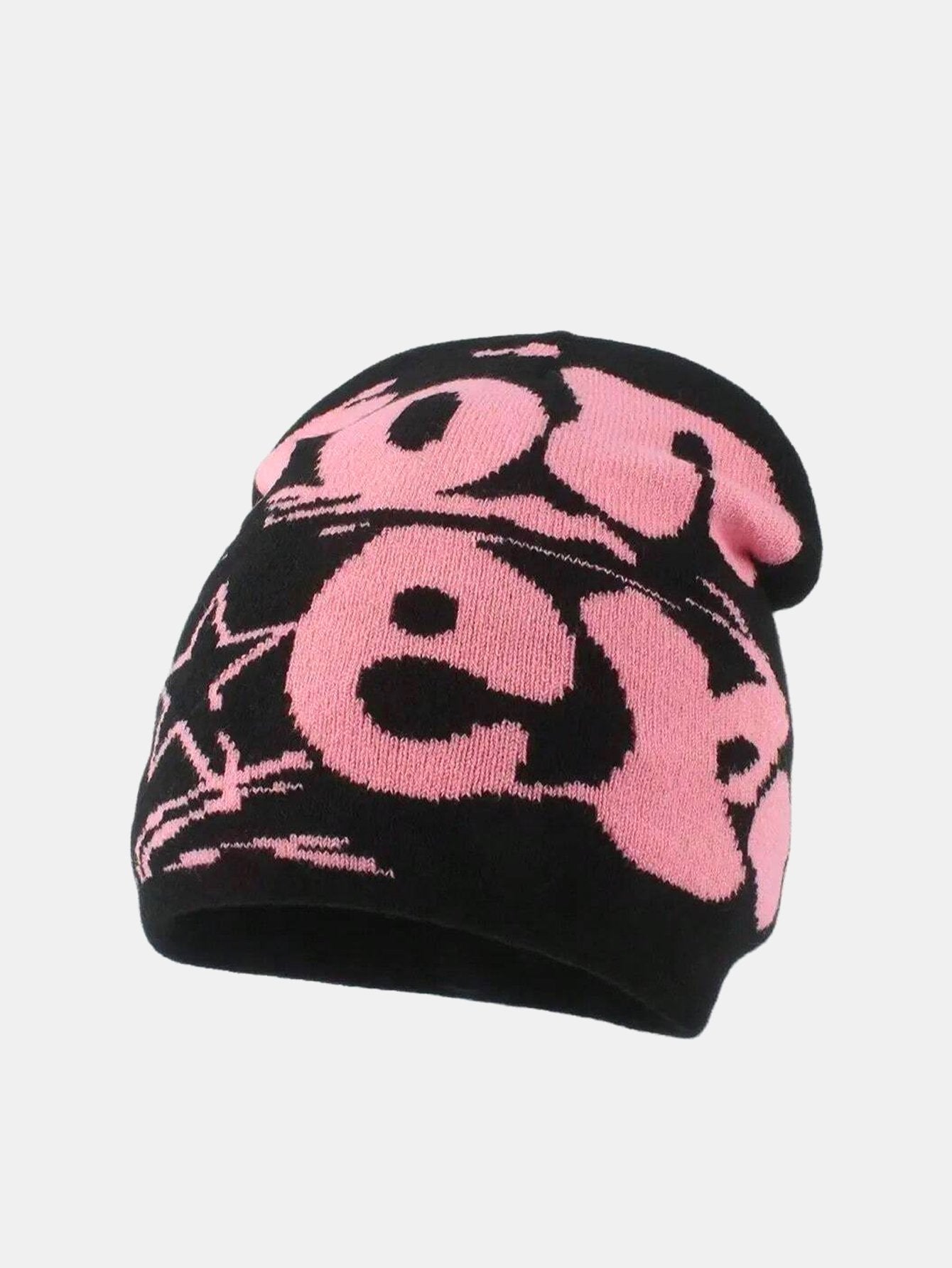 Fashion Slogan Pattern Warm Knit Beanie Hat