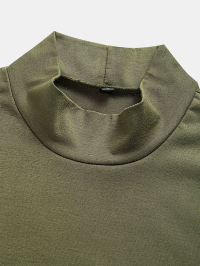 Short Sleeve Mock Neck T-Shirt