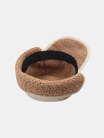 Corduroy Sherpa Lining Warm Earflaps Hat