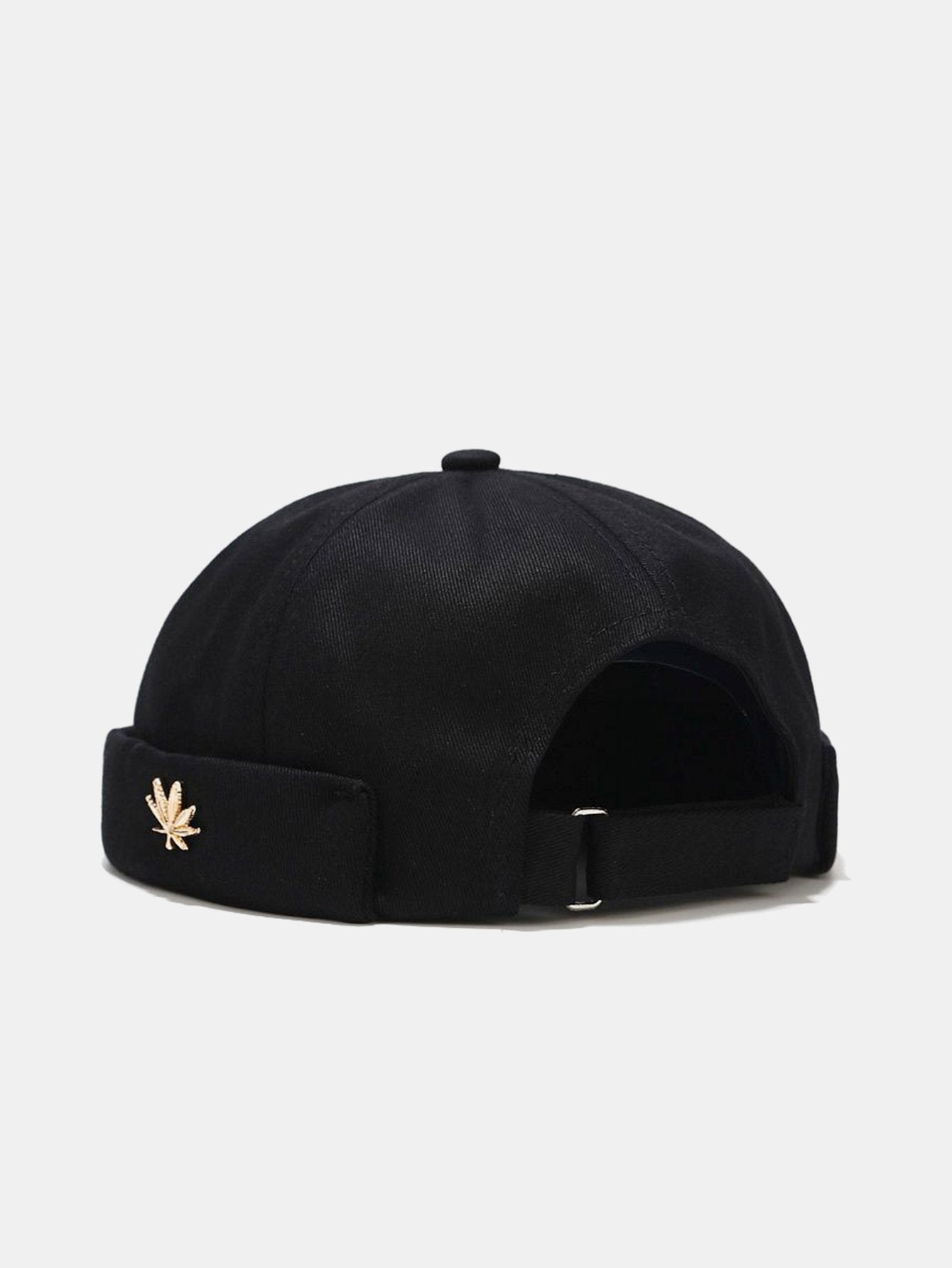 Hip Hop Leaf Decoration Brimless Hat