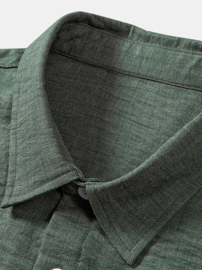 Textured Button Up Shirt