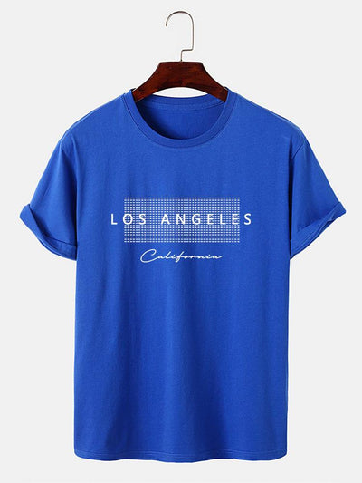 Los Angeles Checkered Print T-Shirt