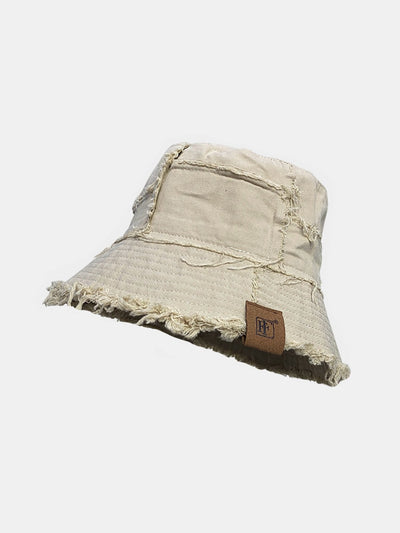 Double Side Reversible Distressed Bucket Hat
