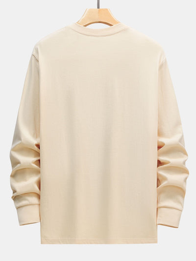 3 Pieces Basic Long Sleeve Heavy Weight T-Shirts