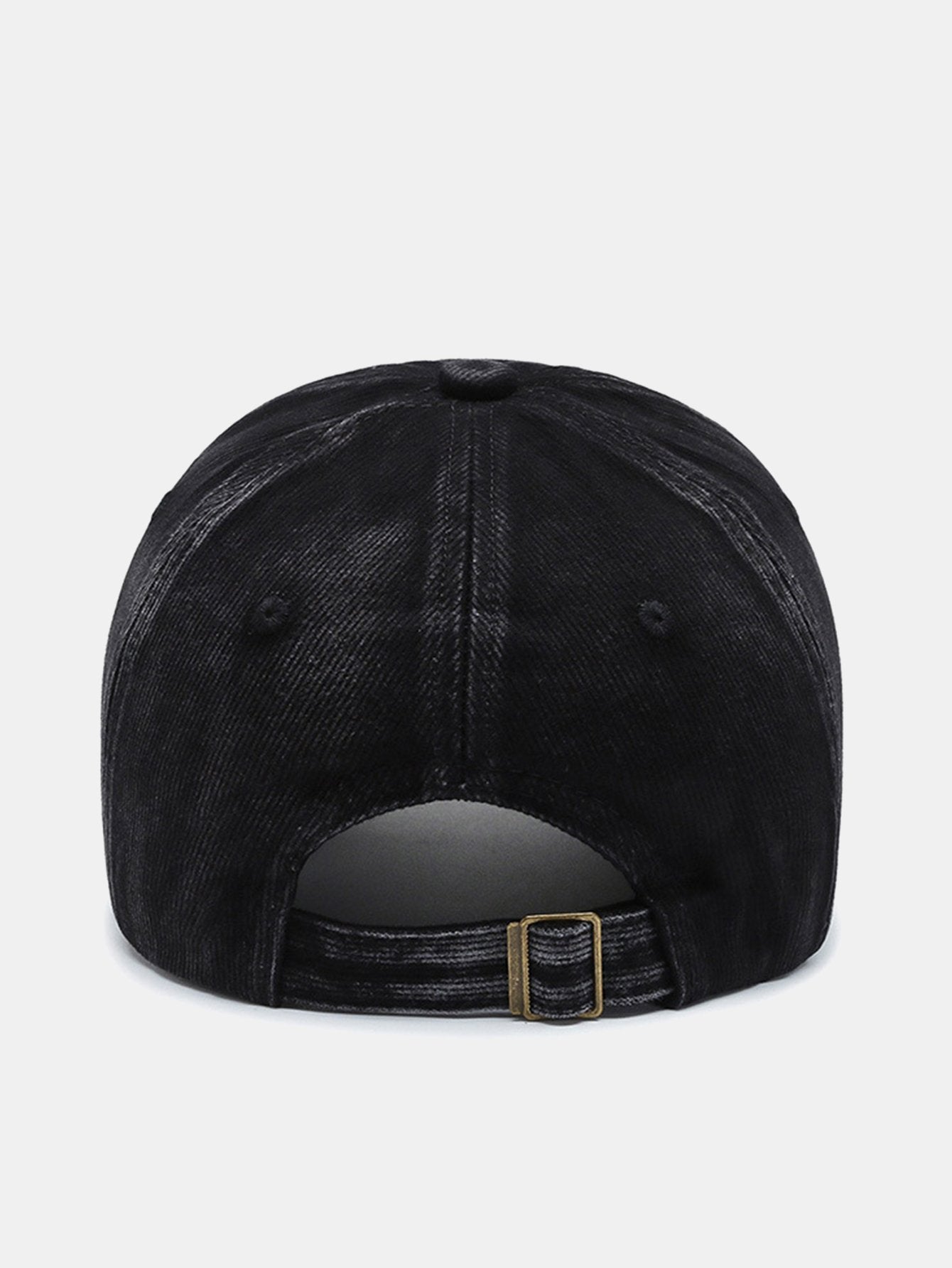 Rivet Solid Color Washed Distressed Baseball Cap
