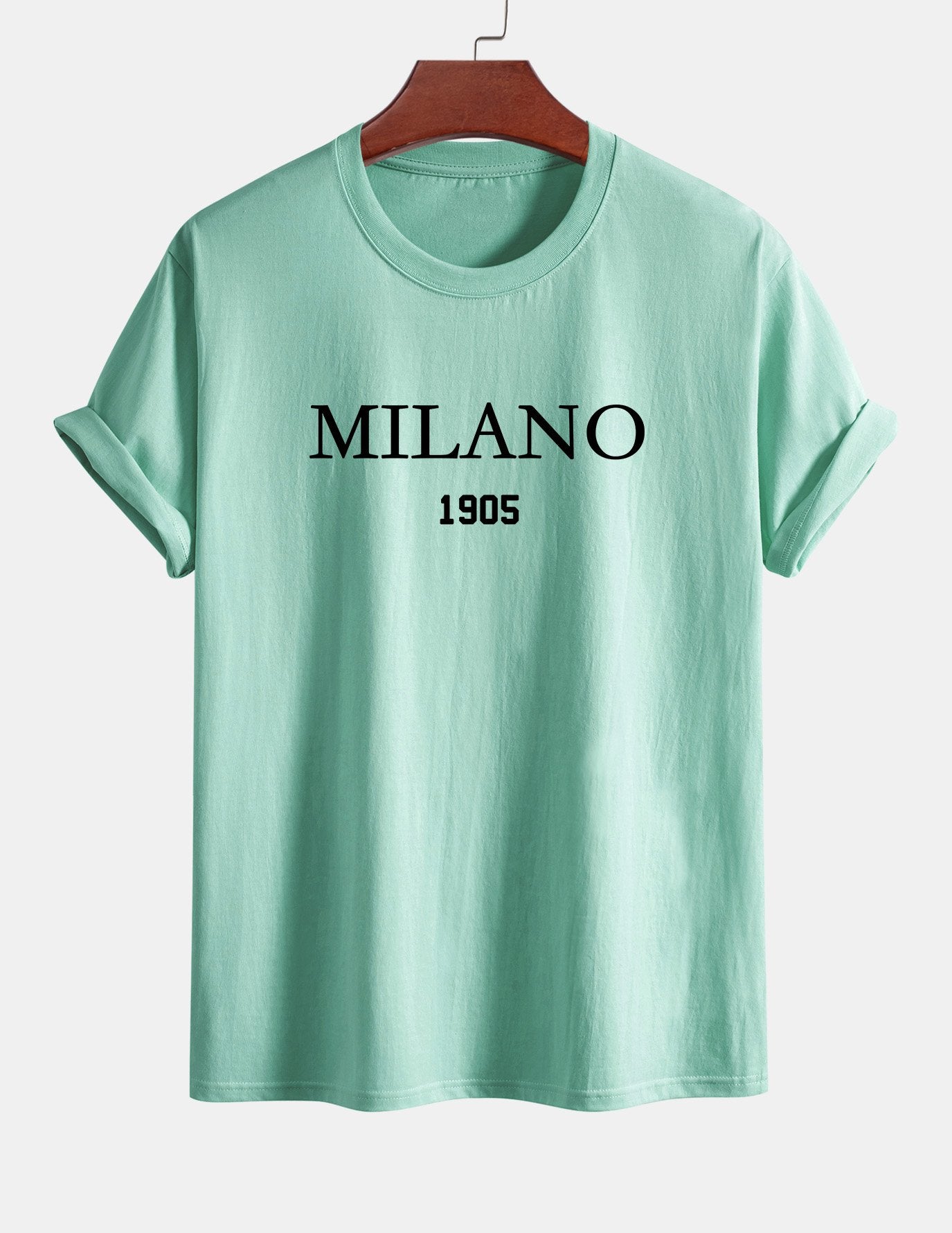 Regular Fit Milano Slogan Cotton T-Shirt