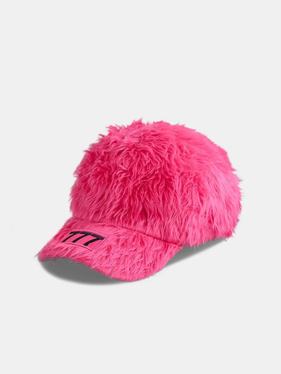 Number 777 Embroidered Plush Baseball Cap