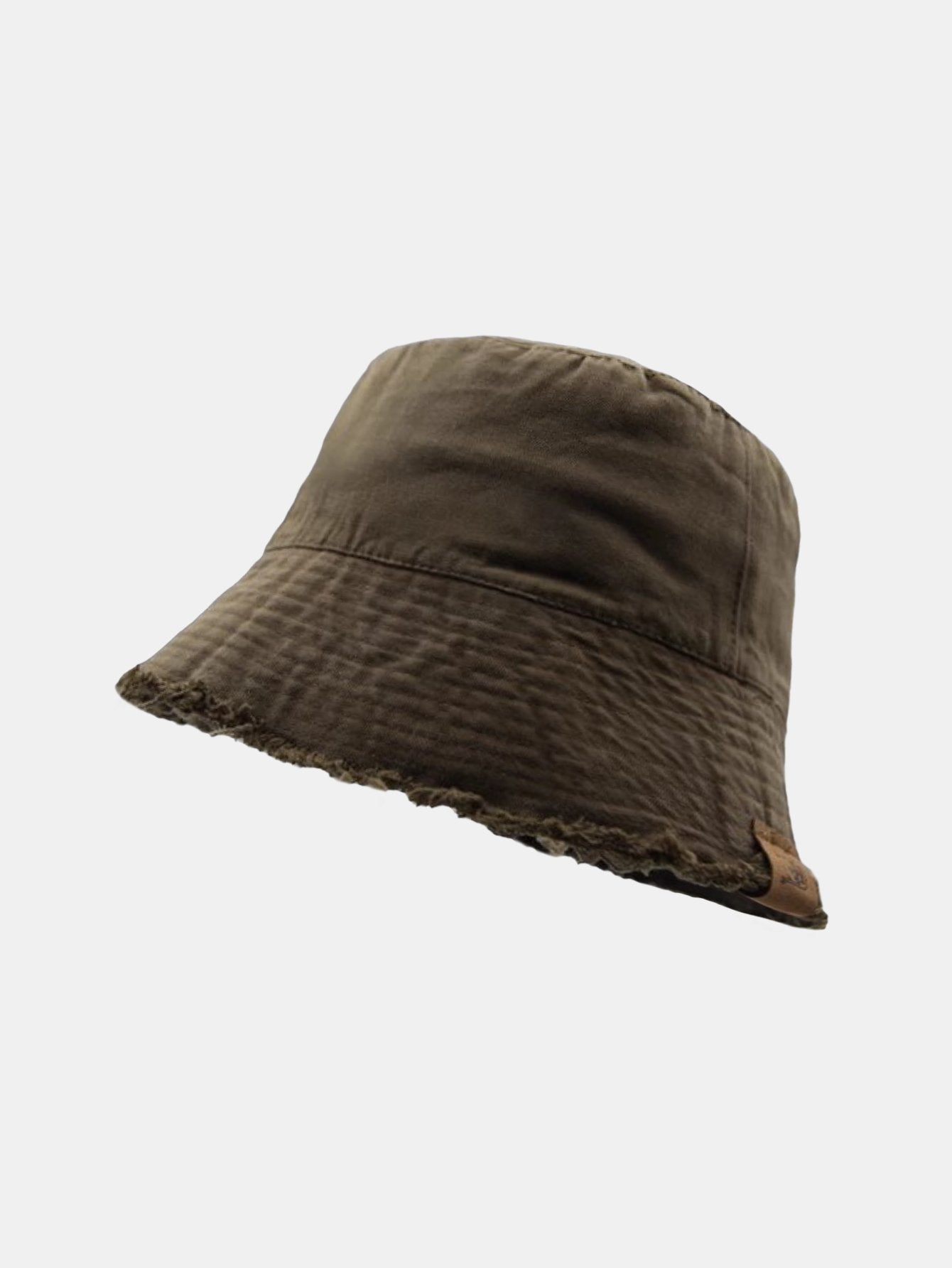 Double Side Reversible Distressed Bucket Hat
