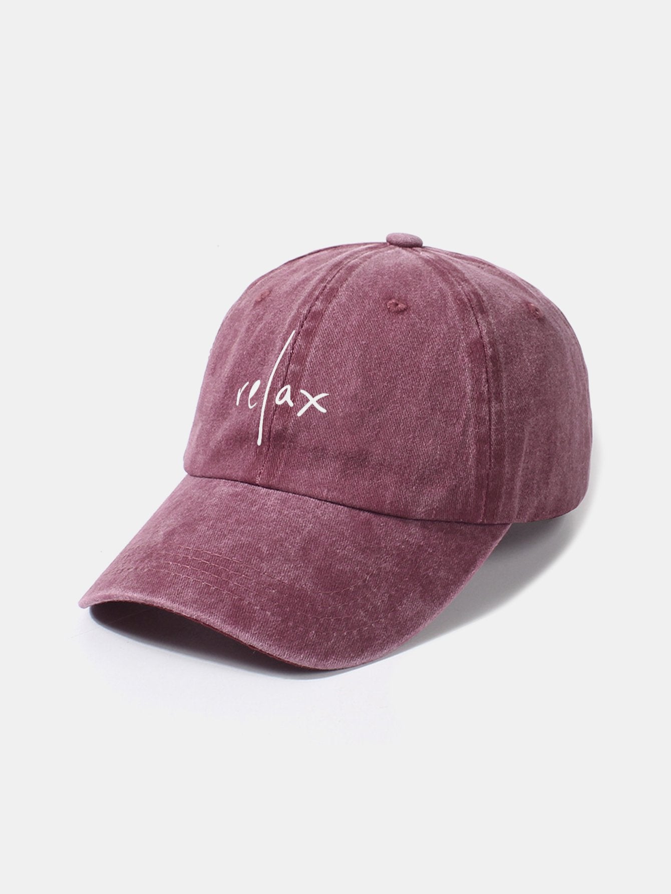 Relax Pattern Classic Retro Washed Distressed Cotton Baseball Cap