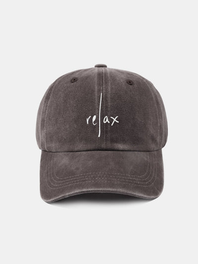 Relax Pattern Classic Retro Washed Distressed Cotton Baseball Cap