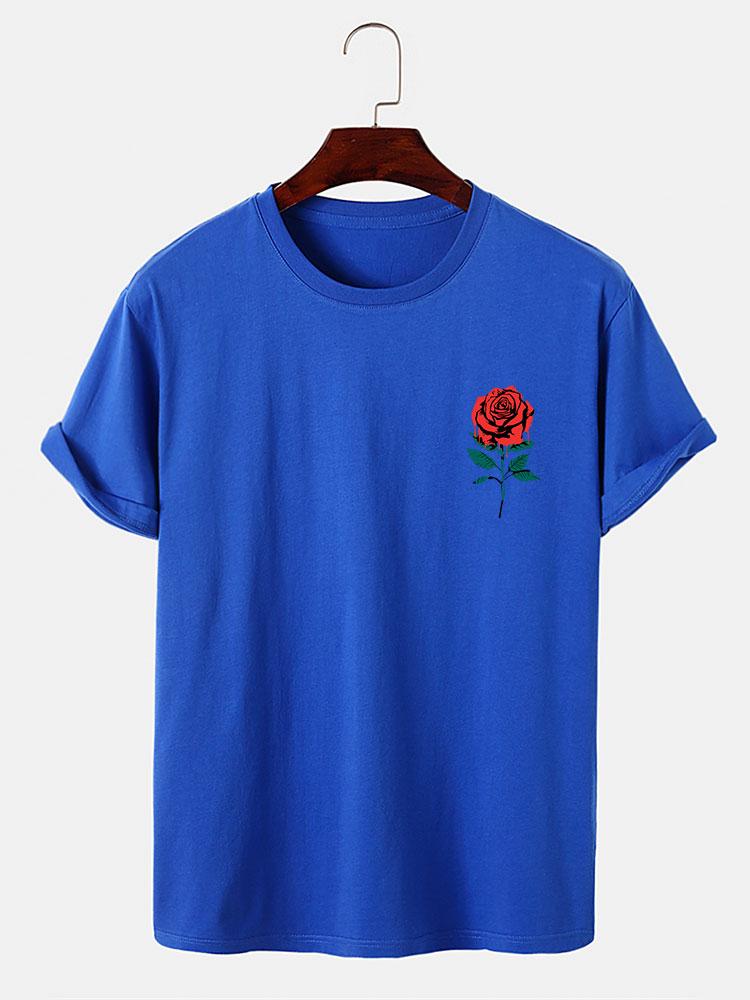 Dissolving Rose Slogan Print T-Shirt