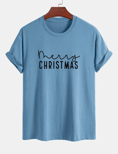 Regular Fit Christmas Print Cotton T-Shirt