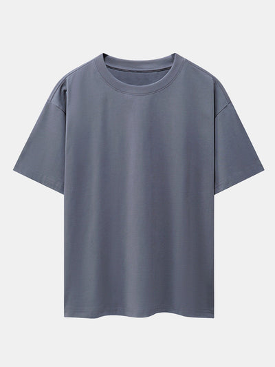 Mountain Cherry Blossoms Back Print Oversize T-Shirt