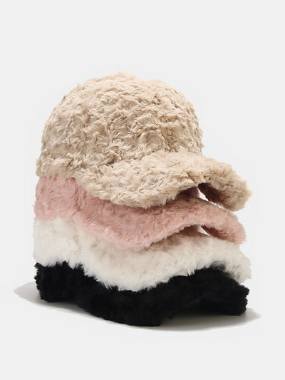 Irregular Plush Decoration Baseball Cap