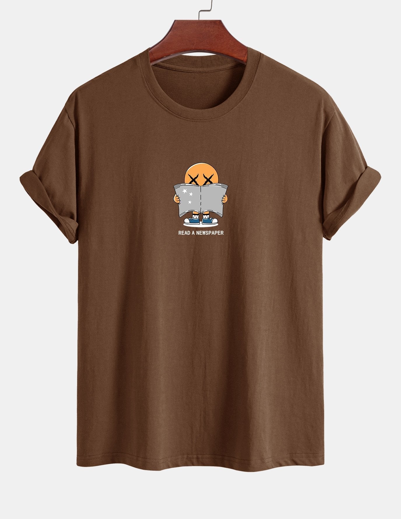 Regular Fit Reading Print Cotton T-Shirt