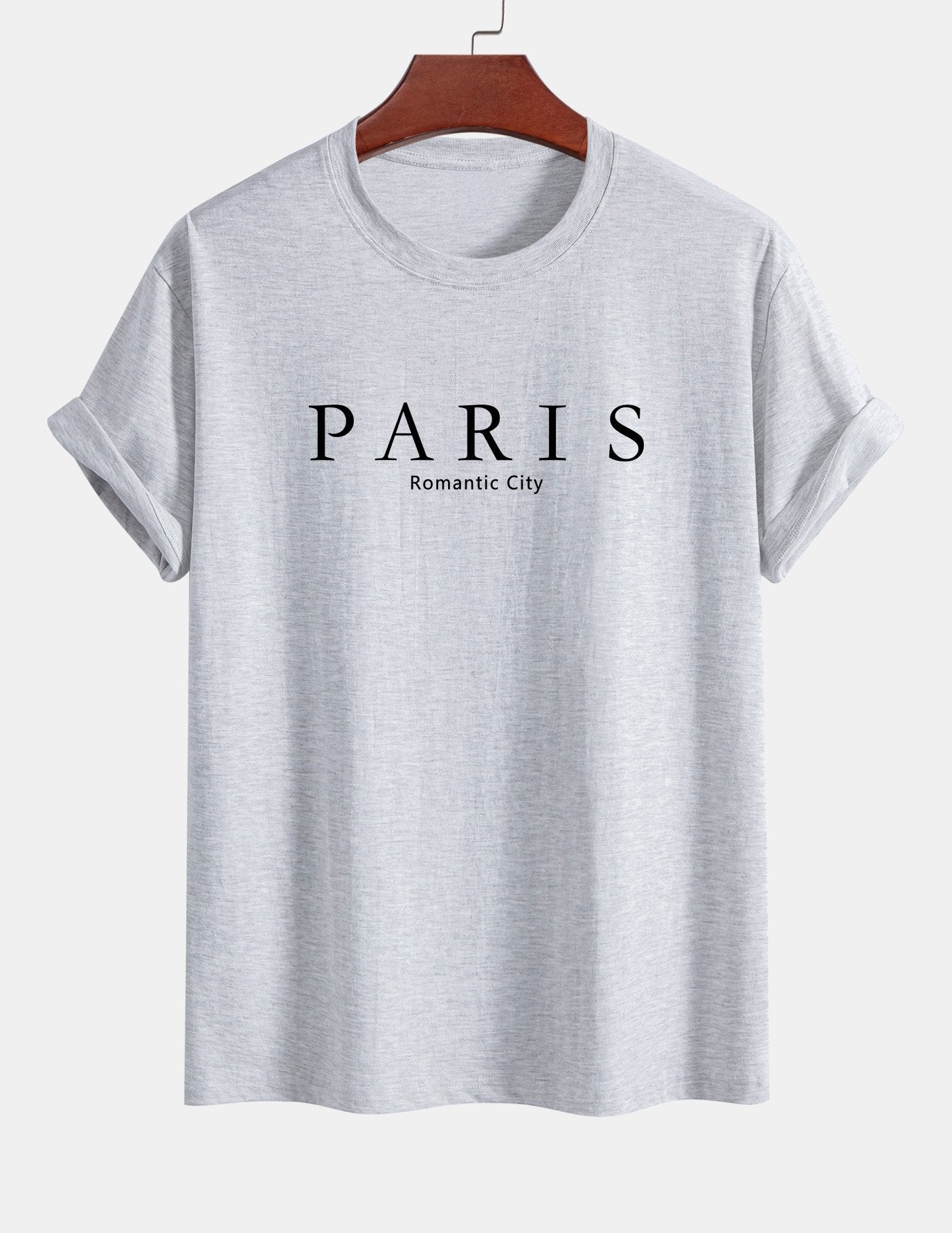 Regular Fit Paris Slogan Cotton T-Shirt