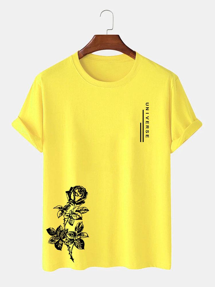 Rose Slogan Print T-Shirt