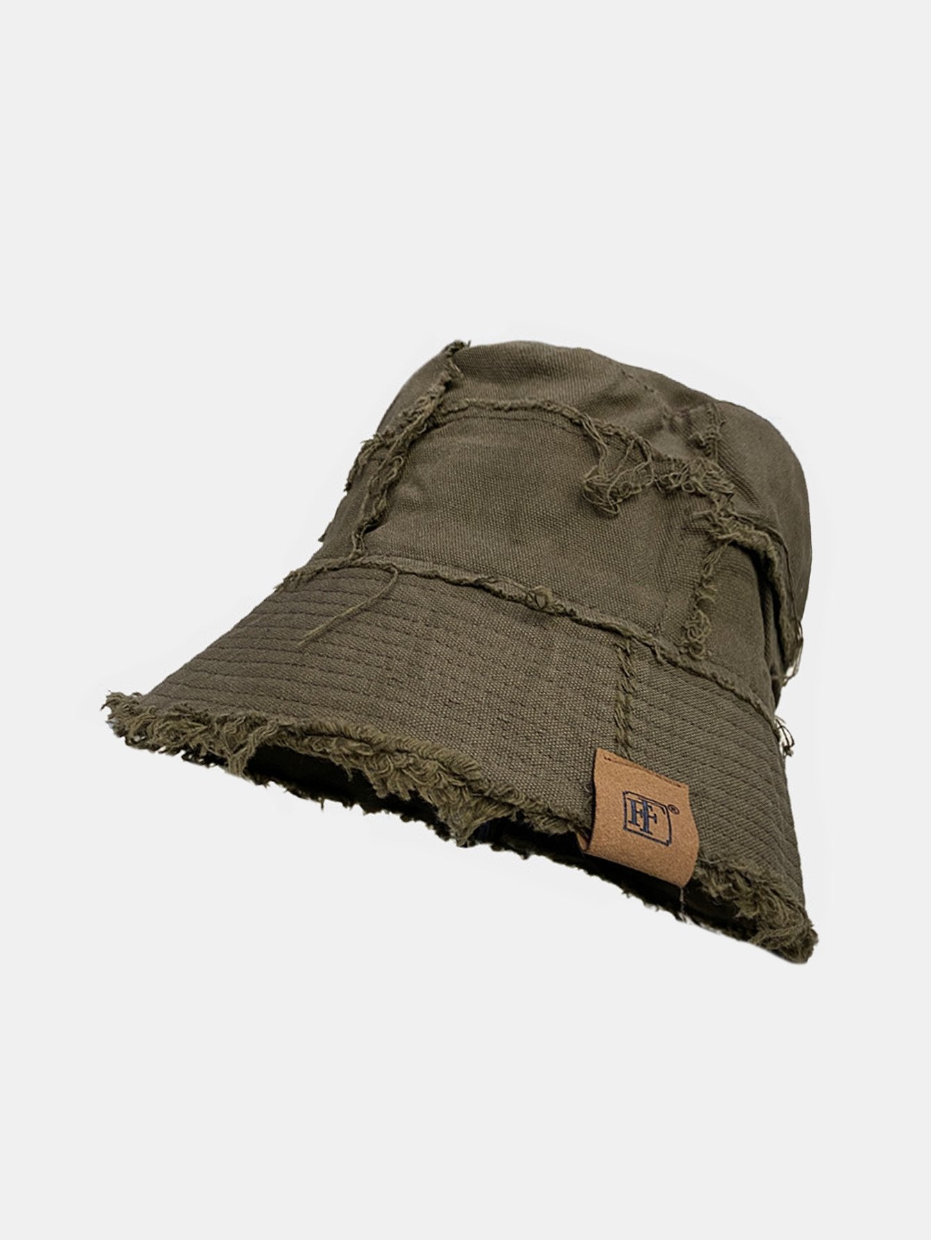 Double Side Reversible Distressed Bucket Hat