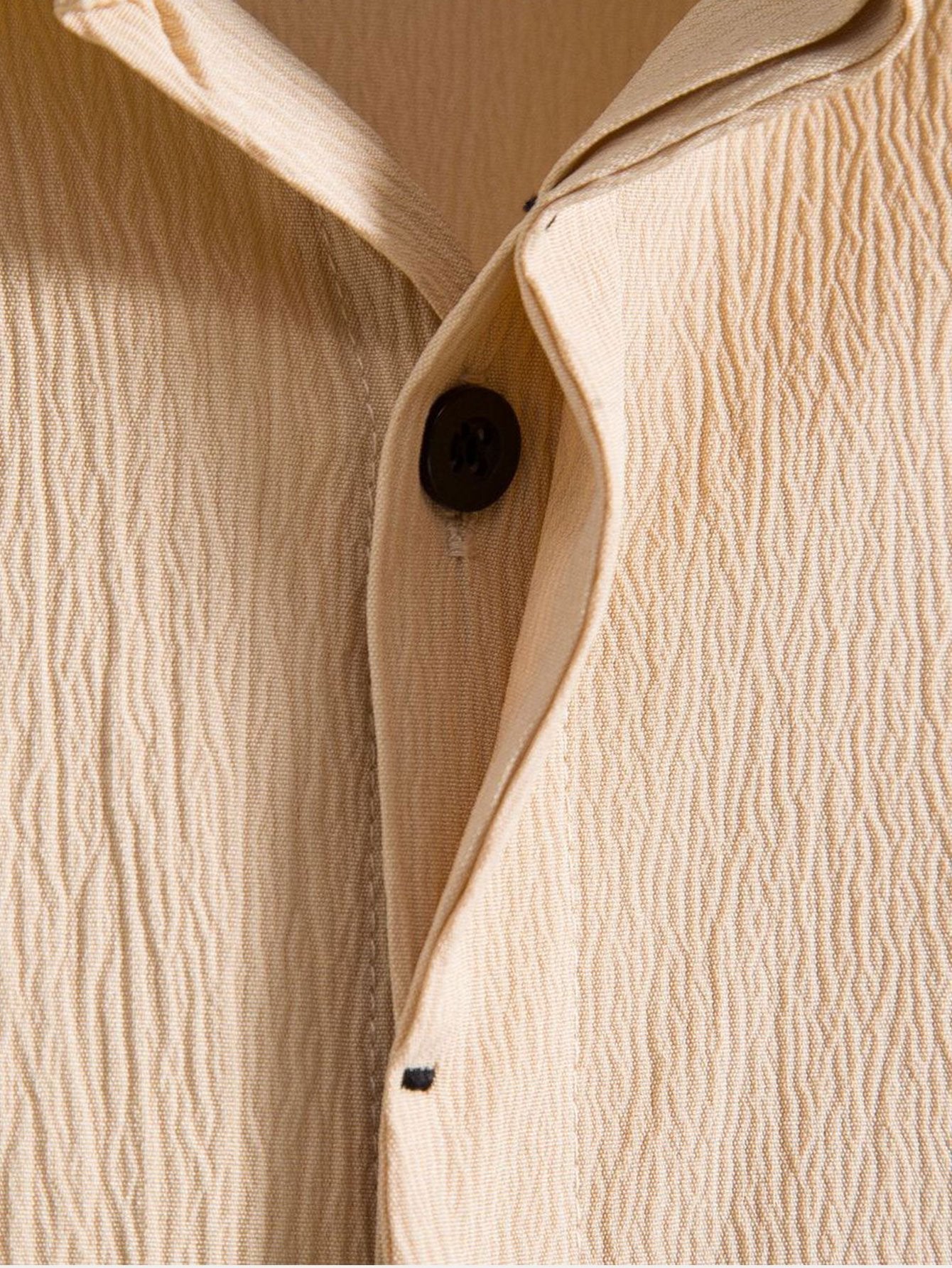 Wrinkled Concealed Fly Shirt