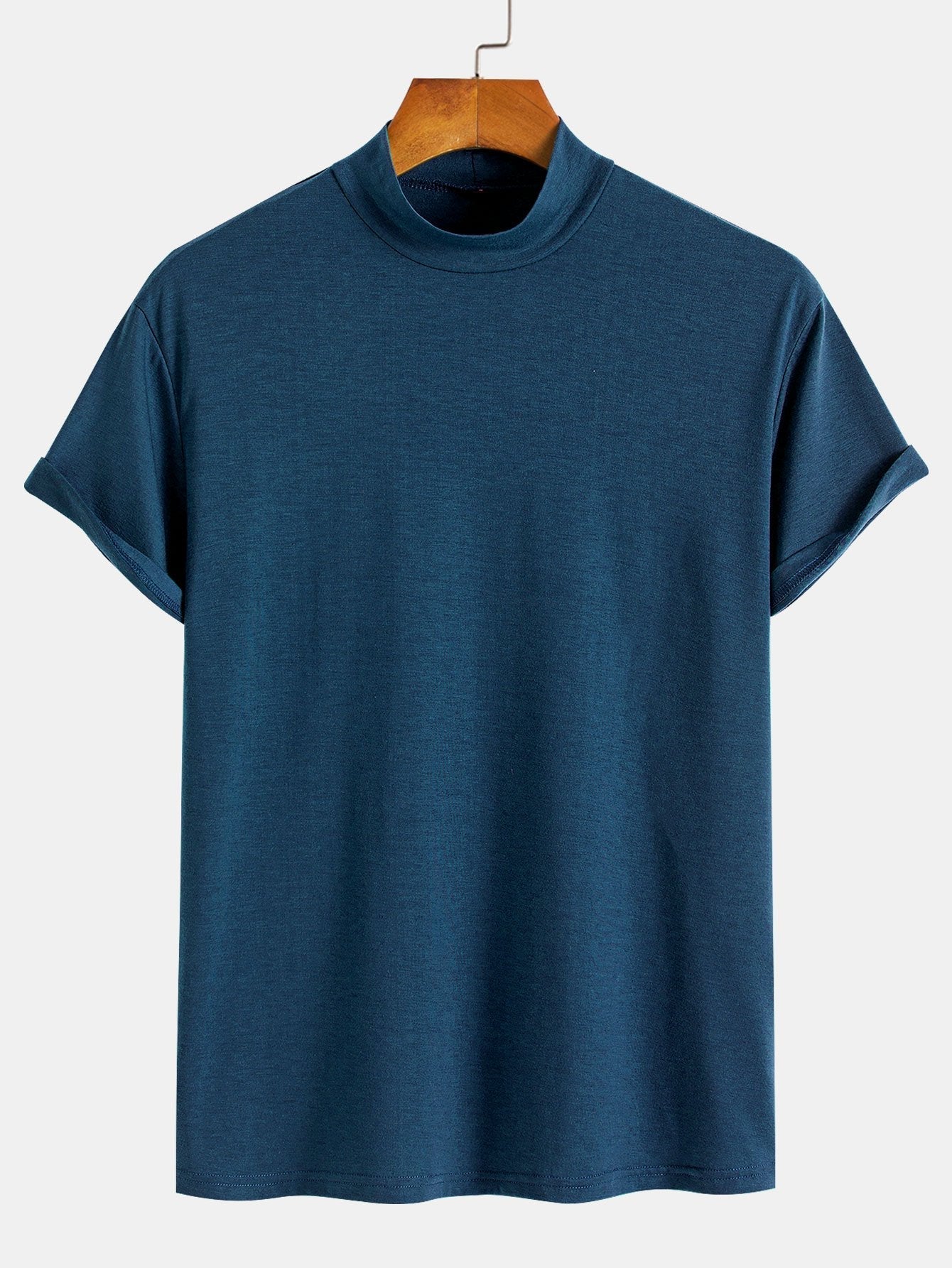 Short Sleeve Mock Neck T-Shirt