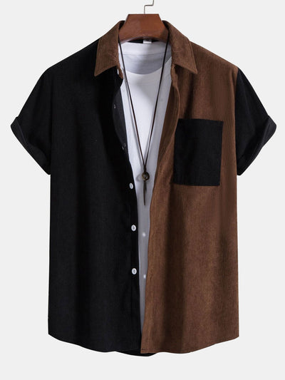 Two Tone Corduroy Shirt