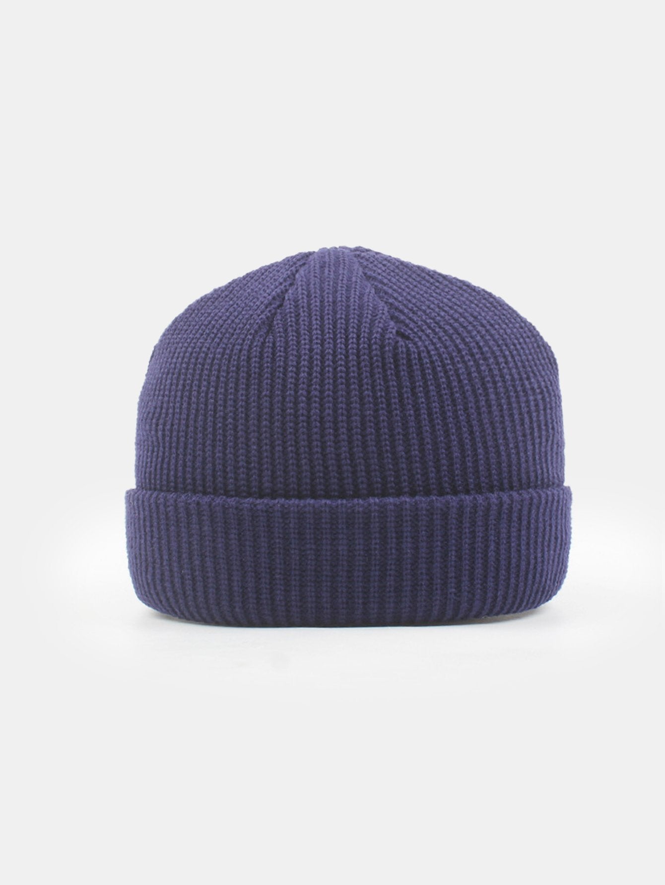 Solid Color Warm Short Knitted Hat