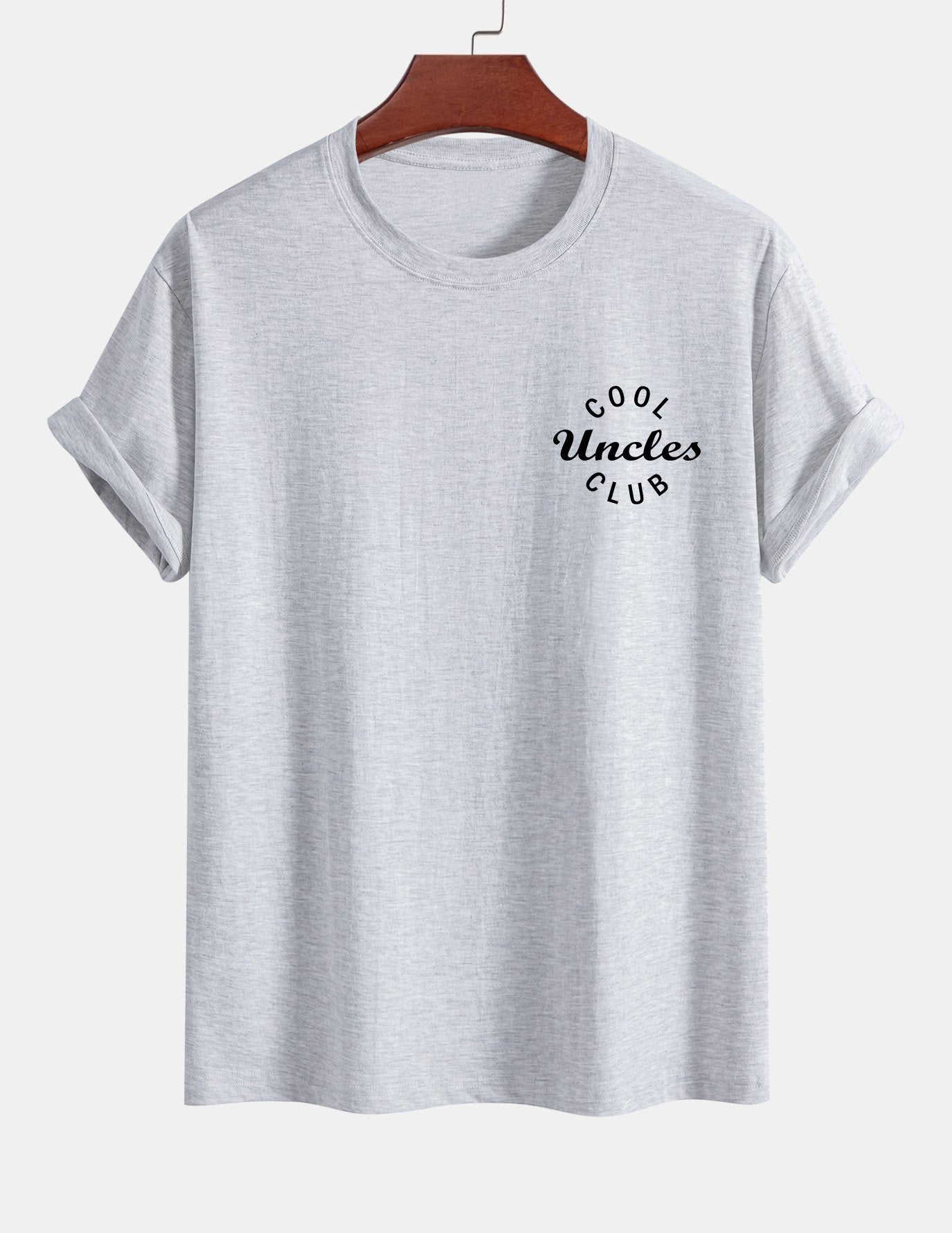Regular Fit Cool Uncles Club Print Cotton T-Shirt