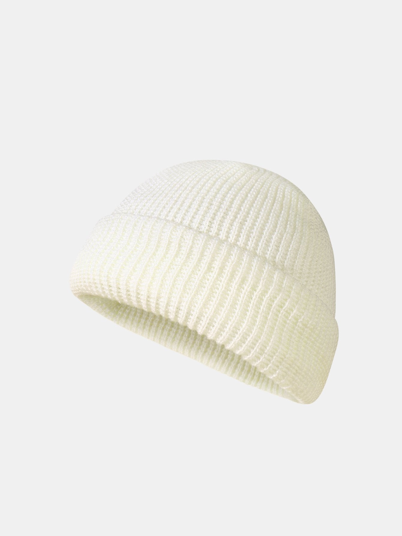 Solid Color Warm Short Knitted Hat