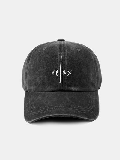 Relax Pattern Classic Retro Washed Distressed Cotton Baseball Cap