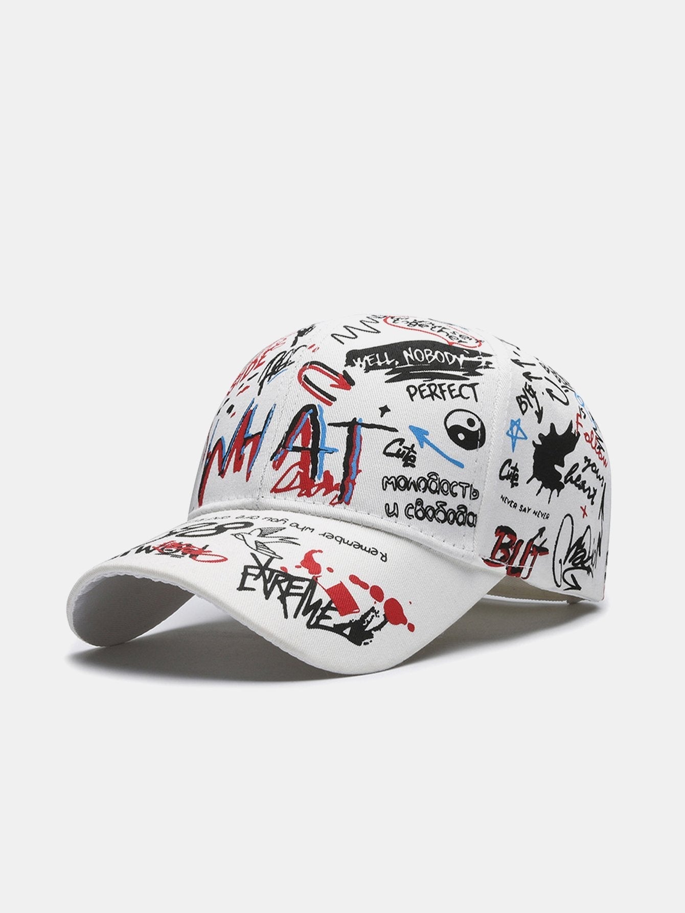 Hip Hop Graffiti Slogan Pattern Baseball Cap