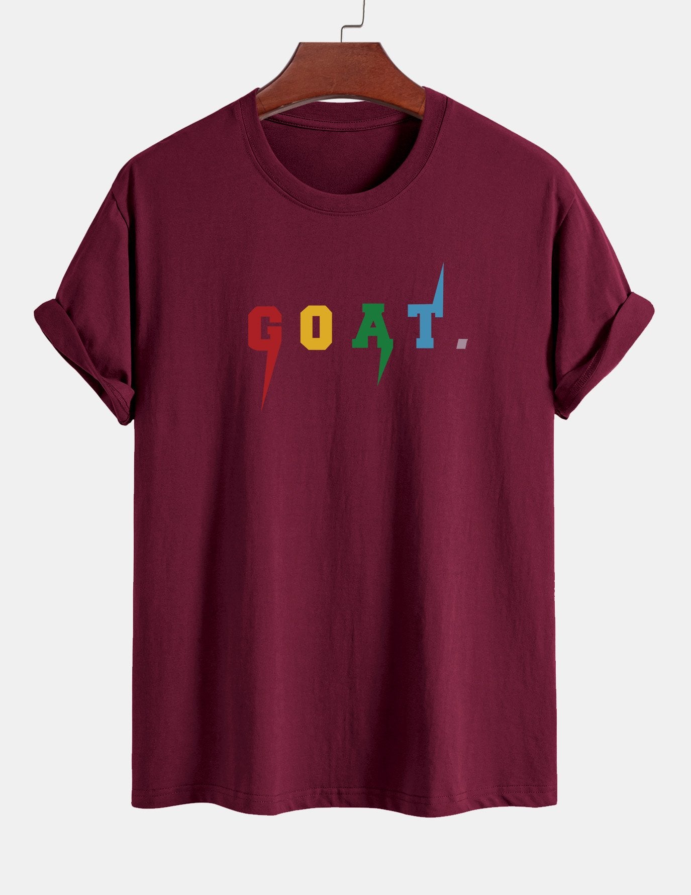 Regular Fit Goat Print Cotton T-Shirt