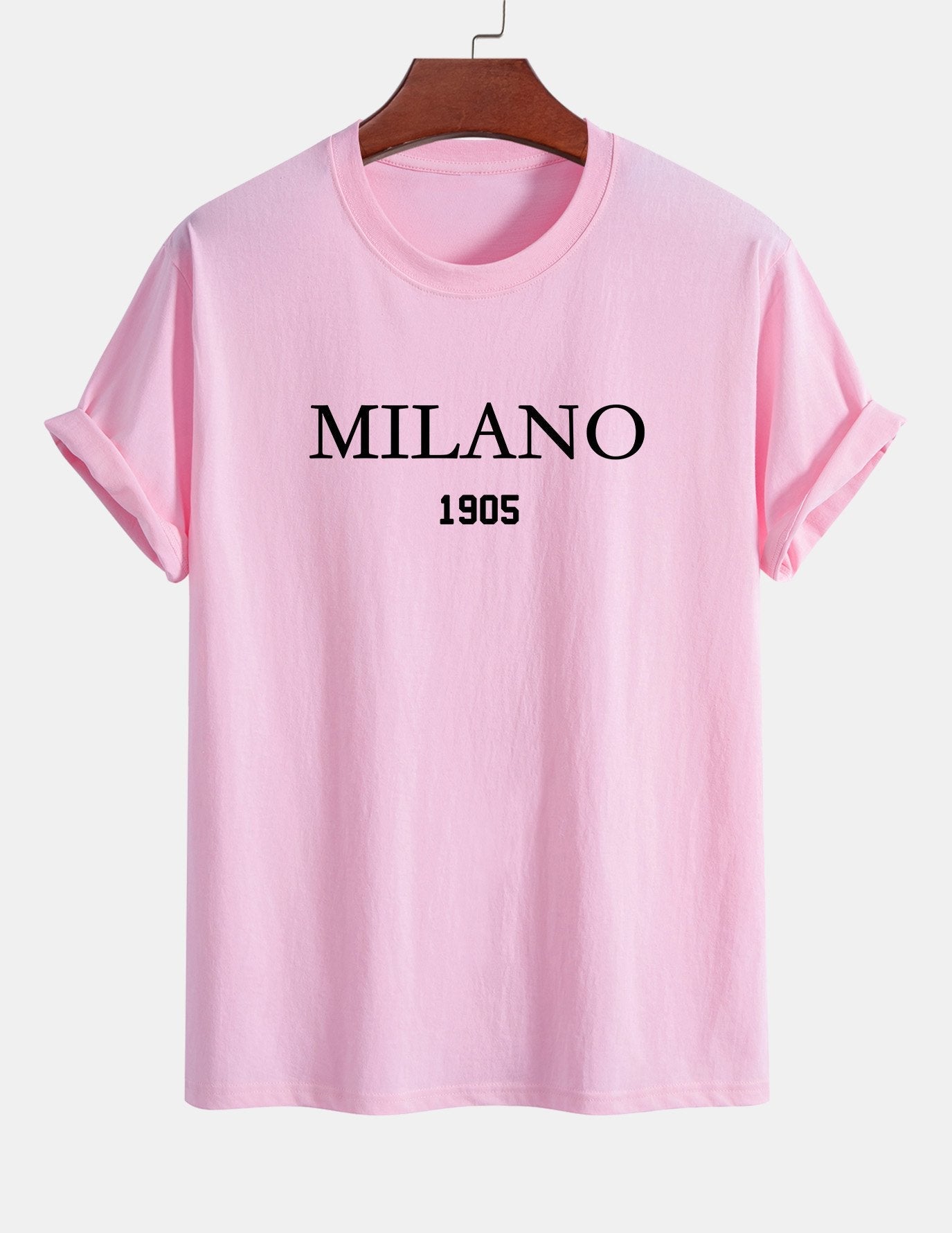 Regular Fit Milano Slogan Cotton T-Shirt