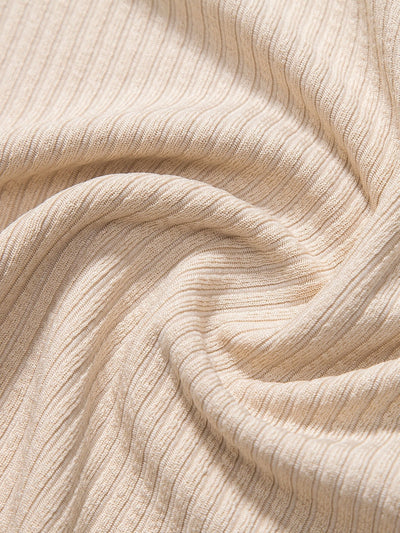 Knitted Ribbed T-Shirt