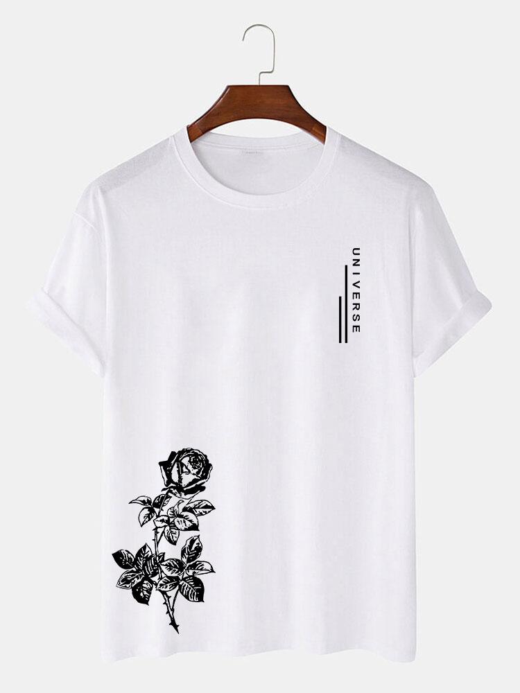 Rose Slogan Print T-Shirt