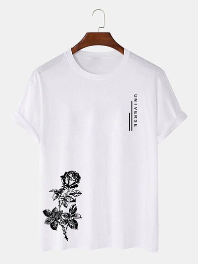 Rose Slogan Print T-Shirt