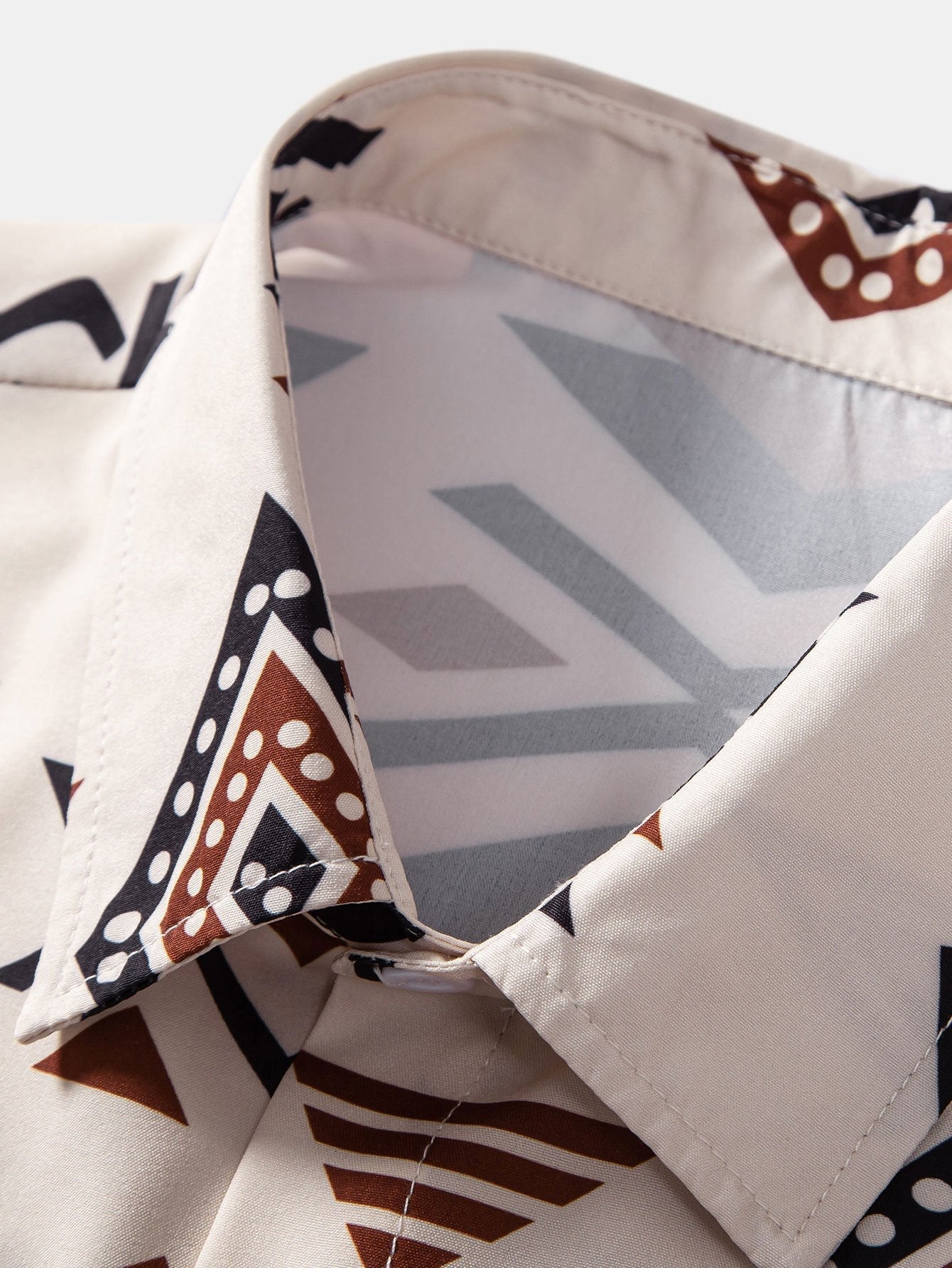 Aztec Geometric Print Shirt