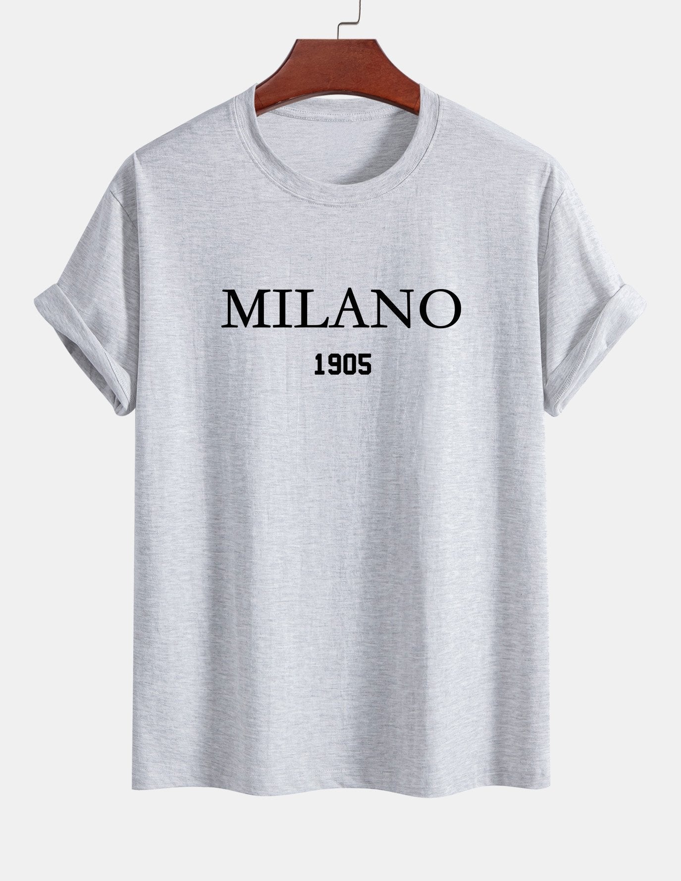 Regular Fit Milano Slogan Cotton T-Shirt