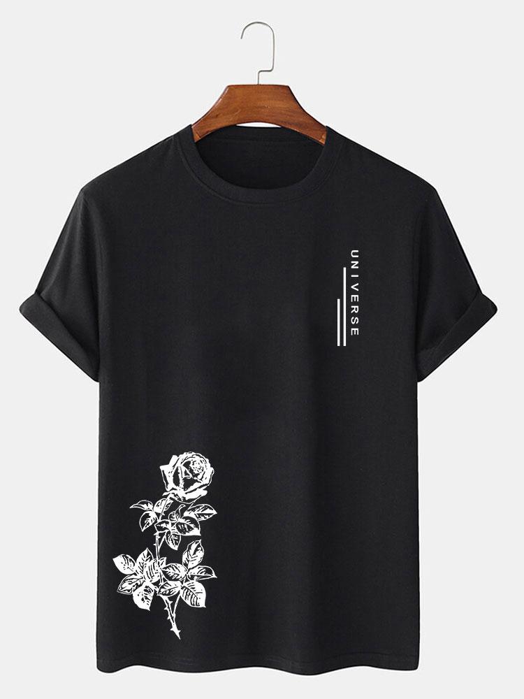 Rose Slogan Print T-Shirt