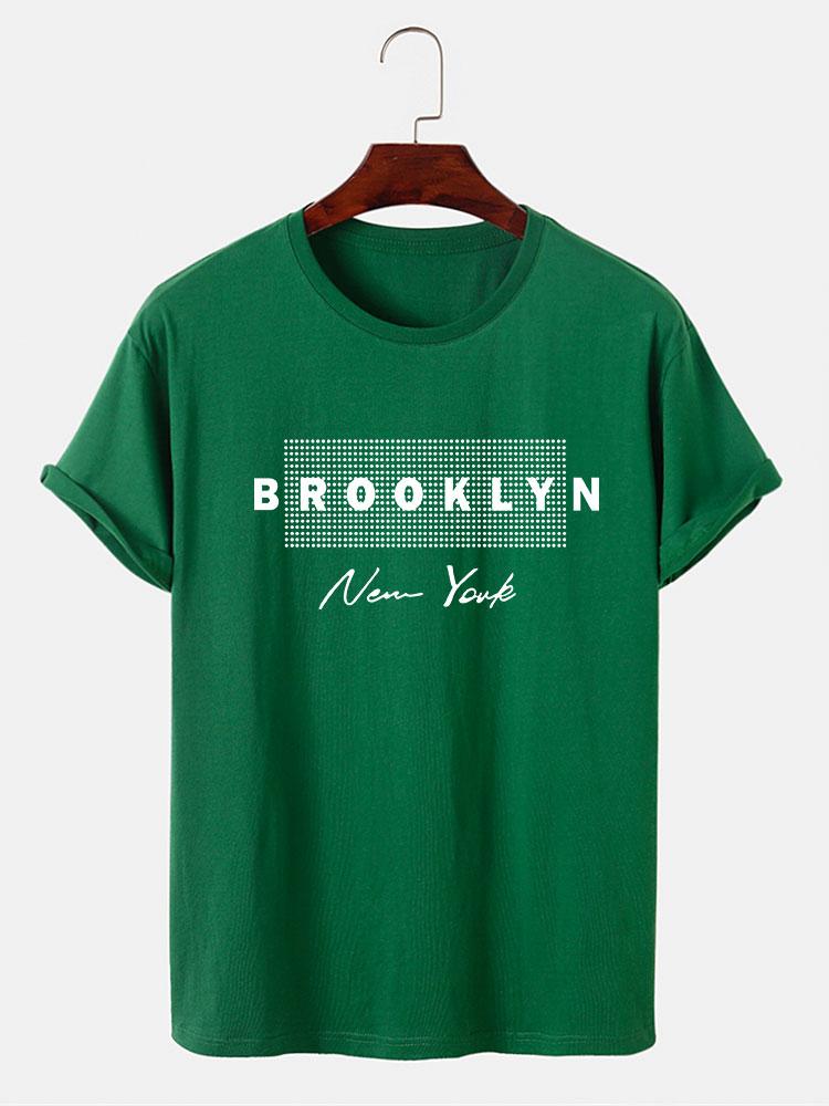 Brooklyn New York Dot Print T-Shirt