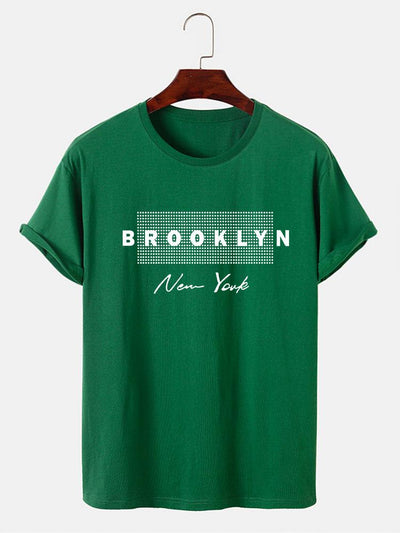 Brooklyn New York Dot Print T-Shirt