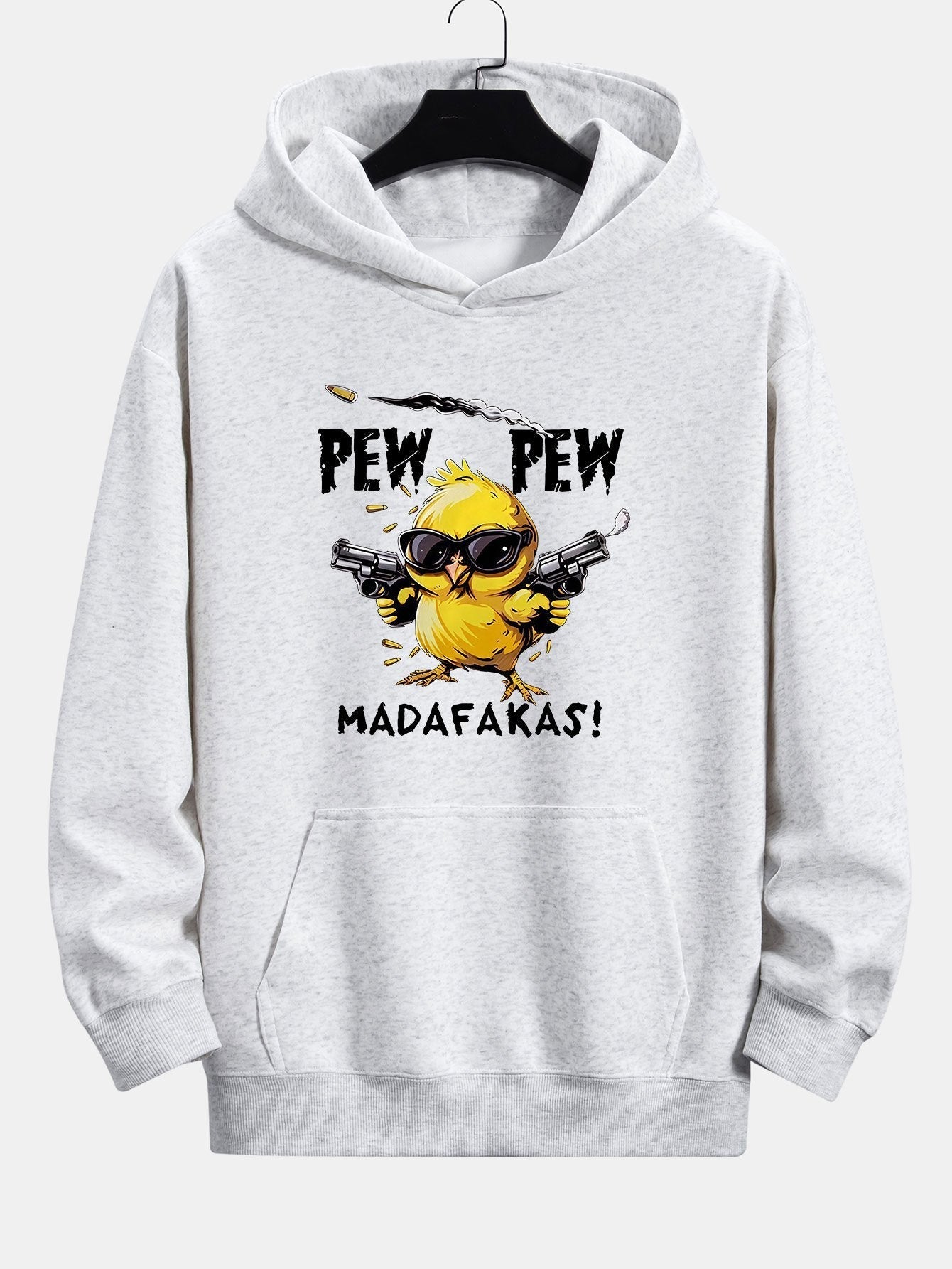 PEW PEW MADAFAKAS Chicken Print Relax Fit Hoodie