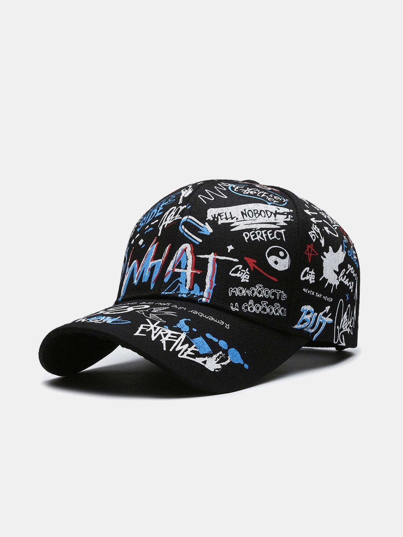 Hip Hop Graffiti Slogan Pattern Baseball Cap