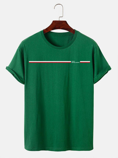 Paris Dream Maker Stripe Print T-Shirts