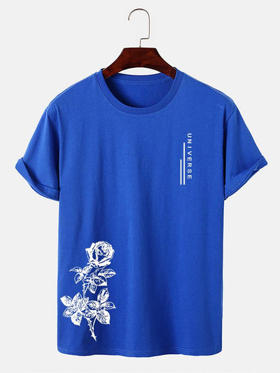 Rose Slogan Print T-Shirt