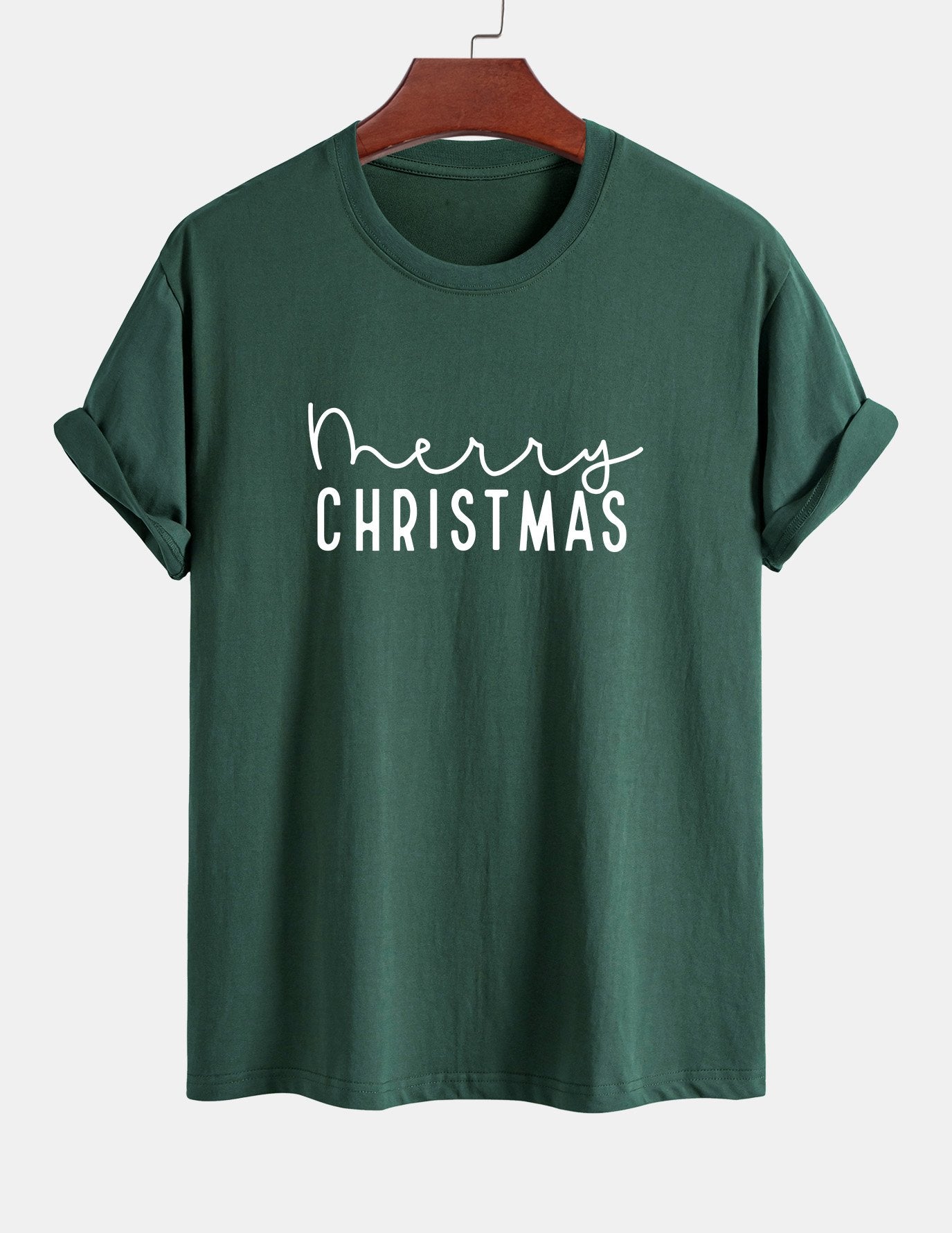 Regular Fit Christmas Print Cotton T-Shirt