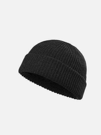 Solid Color Warm Short Knitted Hat
