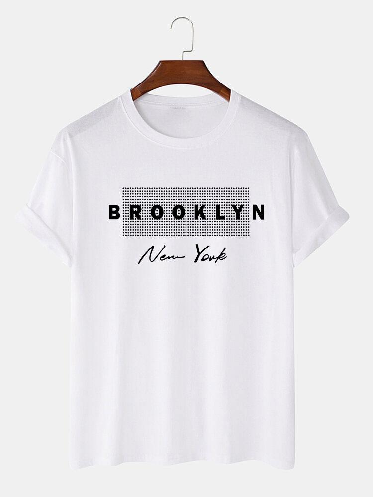 Brooklyn New York Dot Print T-Shirt