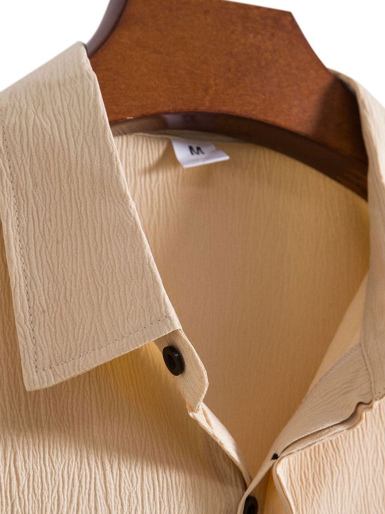 Wrinkled Concealed Fly Shirt
